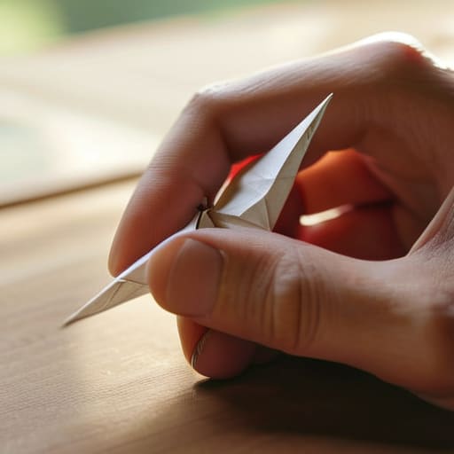 Finding Stress Relief Through Paper Folding.