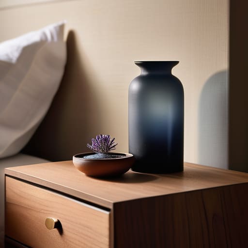 Decluttering bedroom surfaces for mental clarity.