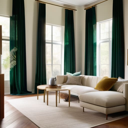 Bringing It All Home with curtains.