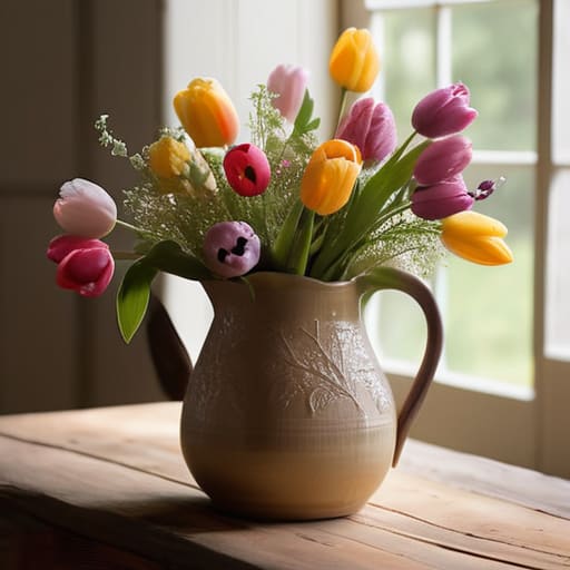 Bringing the Bloom Home with spring flowers.