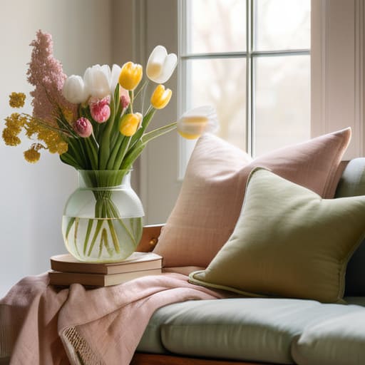 Bringing the Bloom Indoors with spring decor.