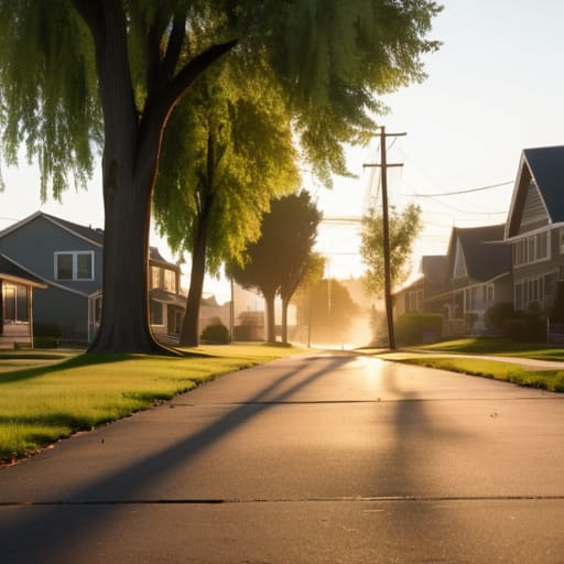Finding Your Own Pace walking through suburbs.