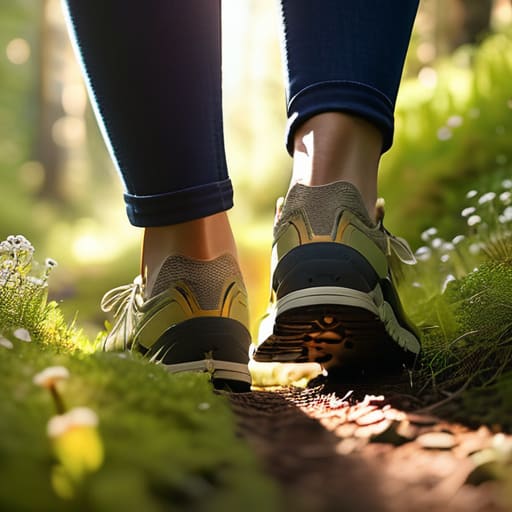 Stepping Into the New Season walking outdoors.