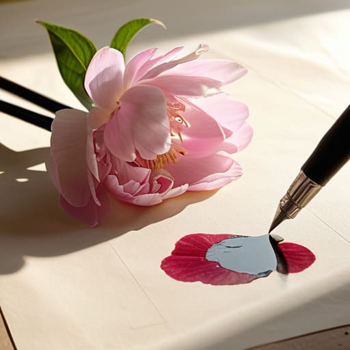 Elegant botanical illustration art study.