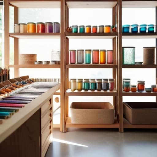 Decluttering a craft room for better creativity.