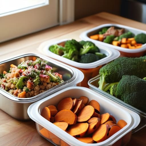 Meal prepping for travel food containers.