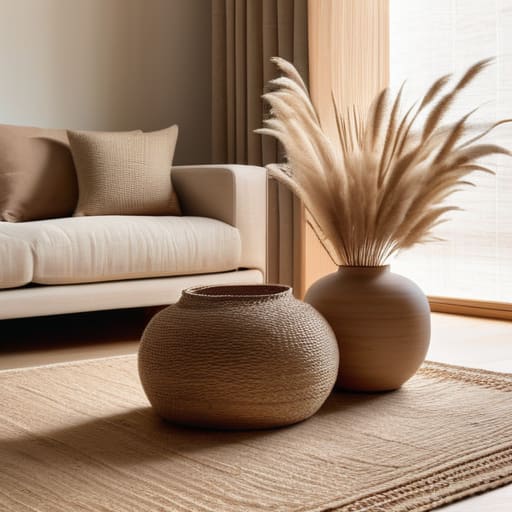 Peaceful home using neutral color schemes.