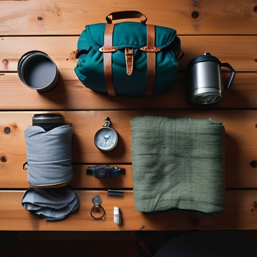 Essential gear when packing for camping.
