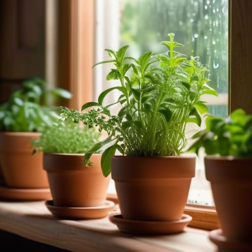 Growing pet safe herbs in kitchen gardens.